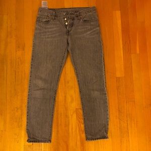 Levi’s 501 CT gray wash jeans